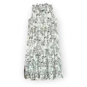 Summer Floral Tiered Maxi Dress Size Large